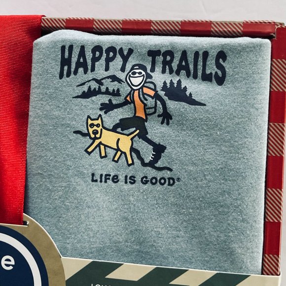 LIFE IS GOOD Men's 2Pc Gift Box Pajama Set NWT Size L - Picture 4 of 6